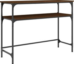 vidaXL Τραπέζι Κονσόλα Καφέ Δρυς 100x35,5x75 εκ. Επεξεργασμένο Ξύλο