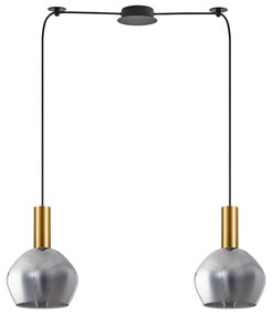 Φωτιστικό Οροφής Δίφωτο Homelighting 77-8584 Gold/White