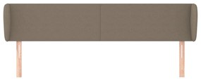 vidaXL Κεφαλάρι με Πτερύγια Taupe 203 x 23 x 78/88 εκ. Υφασμάτινο