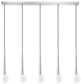 Φωτιστικό Οροφής - Ράγα 01392-12BR G9  100cm Silver Luma