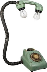 EXTREME INTERIOR DESIGN METAL LAMP OLD PHONE H 84211