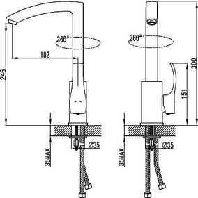 Karag Fagus VN56 Cromo - Μπαταρία Κουζίνας