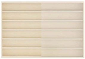 vidaXL Κάθετο Εκθετήριο Τοίχου Μπεζ 80 x 8,5 x 54 εκ. Κόντρα πλακέ