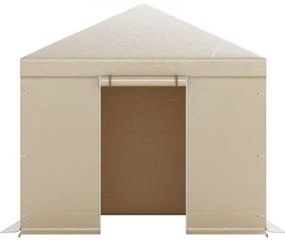 VEVOR Winter Gazebo Cover Fits 3.05 x 3.05 m Hardtop Gazebos, All-Weather Gazebo Cover with Sidewalls &amp; Windows, High-Density PE Material, Enclosed Storage Shelter Covers, Gazebos not Included