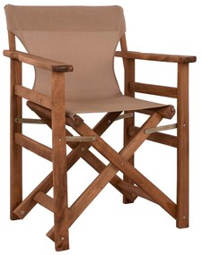 Director&#039;s chair Limnos Walnut with textline mocha