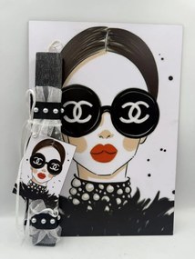 Τύπου Σανέλ Chanel Αρωματική λαμπάδα ν.3 - Σετ Λαμπάδα και πλάτη