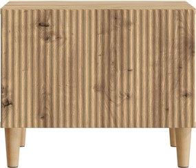 vidaXL Τραπεζάκι σαλονιού Artisan Δρυς 49 x 50 x 40 εκ