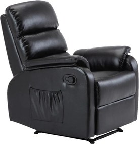 Πολυθρόνα Relax Massage Voron-Μαύρο