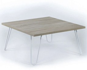 Τραπέζι Σαλονιού Diane HM9180.01 60x60x29cm Sonoma-White