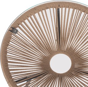 ΣΕΤ ΕΞΩΤΕΡΙΚΟΥ ΧΩΡΟΥ 3ΤΜΧ ACAPULCO HM21100 TWISTED WICKER-ΜΕΤΑΛΛΟ