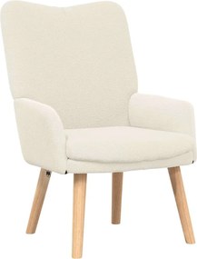 vidaXL Πολυθρόνα Κρεμ 63 x 67 x 94 εκ.
