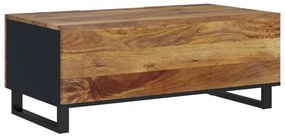 vidaXL Τραπεζάκι Σαλονιού 100x54x40 εκ. Μασίφ Ξύλο Μάνγκο &amp; Επεξ. Ξύλο