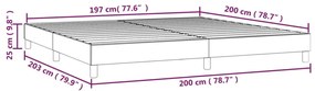 ΠΛΑΙΣΙΟ ΚΡΕΒΑΤΙΟΥ BOXSPRING ΣΚΟΥΡΟ ΓΚΡΙ 200X200 ΕΚ. ΥΦΑΣΜΑΤΙΝΟ 3120887