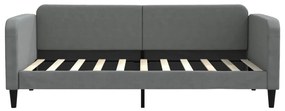 vidaXL Καναπές Κρεβάτι Σκούρο Γκρι 90 x 190 εκ. Υφασμάτινος