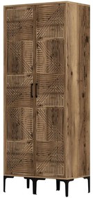 Ντουλάπα Δίφυλλη Kumsal 845HCT5442 80x47,5x201,4cm Walnut Two Door