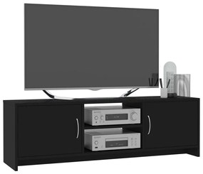 Έπιπλο Τηλεόρασης Μαύρο 120 x 30 x 37,5 εκ. από Μοριοσανίδα - Μαύρο