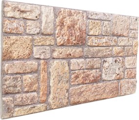 vidaXL Πάνελ τοίχου 10 pcs Ανοιχτό καφέ και Λευκό 100 x 50 cm