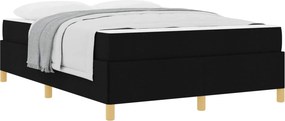 vidaXL Σκελετός Κρεβατιού Μαύρο 140 x 200 cm ύφασμα