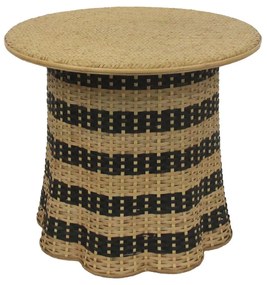 Liberta NUBIA COFFEE TABLE ΦΥΣΙΚΟ ΜΑΥΡΟ 60x60xH52,5cm 60x60xH52,5cm 04-1167