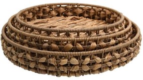 Διακοσμητικοί Δίσκοι Boho (Σετ 3Τμχ) 727-125-035 39x6/34x6/30x6cm Natural Ψάθα