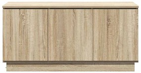 vidaXL Ντουλάπα Τηλεόρασης με LED Sonoma Δρυς 100 x 38 x 49 εκ.