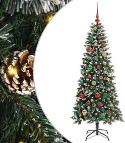 vidaXL Τεχνητό Χριστουγεννιάτικο Δέντρο με 150 LED Πράσινο 150 cm