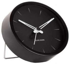 Ρολόι Επιτραπέζιο - Ξυπνητήρι Lure KA5842BK Φ10x5cm Black Karlsson Metal