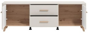 Έπιπλο τηλεόρασης DARWEN 154 3K2F2V Cashmere - Artisan Oak 154x40x53εκ. 154x40x53 εκ.