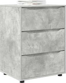 vidaXL Ντουλάπι αποθήκευσης Σκυρόδεμα Γκρι 60 x 48 x 81 εκ