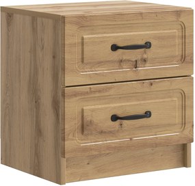 vidaXL Κομοδίνο 2 τεμ. Artisan Δρυς 43 x 34,5 x 44,5 εκ