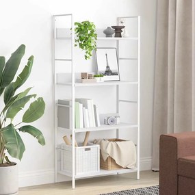 vidaXL Ραφιέρα 4 Επιπέδων Λευκή 60x27,6x124,5 εκ. Επεξεργασμένο Ξύλο