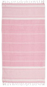 Πετσέτα Θαλάσσης Ριγέ 5-46-807-0095 Pink-White Ble Θαλάσσης 100% Βαμβάκι