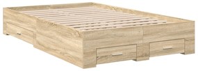 vidaXL Πλαίσιο Κρεβατιού  Νοσομανία 140x200 εκ Κατασκευασμένο Ξύλο