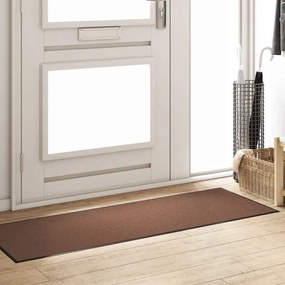 vidaXL Χαλάκι Εξώπορτας Άλλο Καφέ και Μαύρο 60 x 180 cm