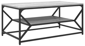 vidaXL Τραπεζάκι σαλονιού Γκρι sonoma 90 x 50 x 40 cm