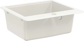 vidaXL Σιντρινο Λευκό 470 x 440 mm Γρανίτης