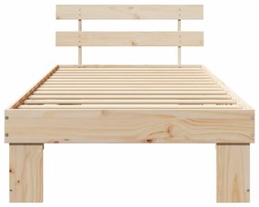vidaXL Σκελετός Κρεβατιού Καφέ 100 x 200 cm Μασίφ ξύλο πεύκου