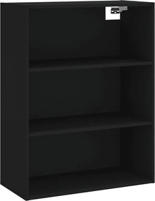 vidaXL Ντουλάπι Μαύρο 69,5x34x180 εκ. από Επεξεργασμένο Ξύλο