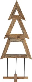 vidaXL Χριστουγεννιάτικο Δέντρο Καφέ 181 cm Μασίφ ξύλο teak