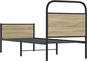 vidaXL Πλαίσιο Κρεβατιού Χωρ. Στρώμα Sonoma Δρυς 80x200εκ Επεξ. Ξύλο