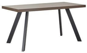 Τραπέζι Nuez 02-0664 160x80x76cm Walnut