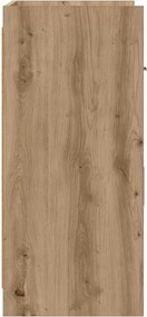 vidaXL Πλαϊνό γραφείο Artisan Δρυς 75 x 36 x 80 εκ Επεξεργασμένο Ξύλο