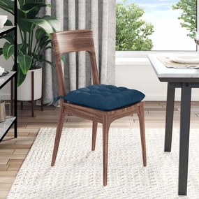 vidaXL Μαξιλάρια καθισμάτων 4 pcs Μπλε 40 x 40 x 6 cm ύφασμα