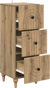 vidaXL Ντουλάπι με Συρτάρια 33 x 34,5 x 90 εκ Επεξεργασμένο Ξύλο