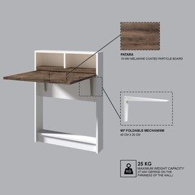Τραπέζι Πτυσσόμενο Patara BRACKED 70x15x96