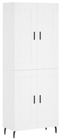 vidaXL Ντουλάπι Λευκό 69,5x34x180 εκ. από Επεξεργασμένο Ξύλο