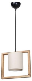 Φωτιστικό οροφής μονόφωτο Sereda Ε27 καφέ - cream 28x14x27 εκ. 28x14x27 εκ.