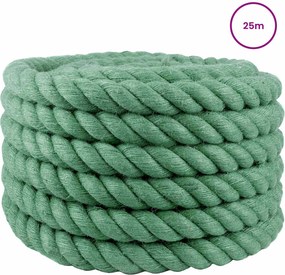 vidaXL Σχοινί Από Τζute 36 mm Πράσινο 100% Τζούτα Tossa