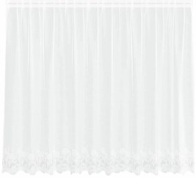 vidaXL Κουρτίνες με κουρτίνες Λευκό 500x100cm Πολυεστέρας