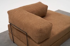 Διθέσιος Καναπές Comfort - Χρώμα Καφέ -140x95x75εκ